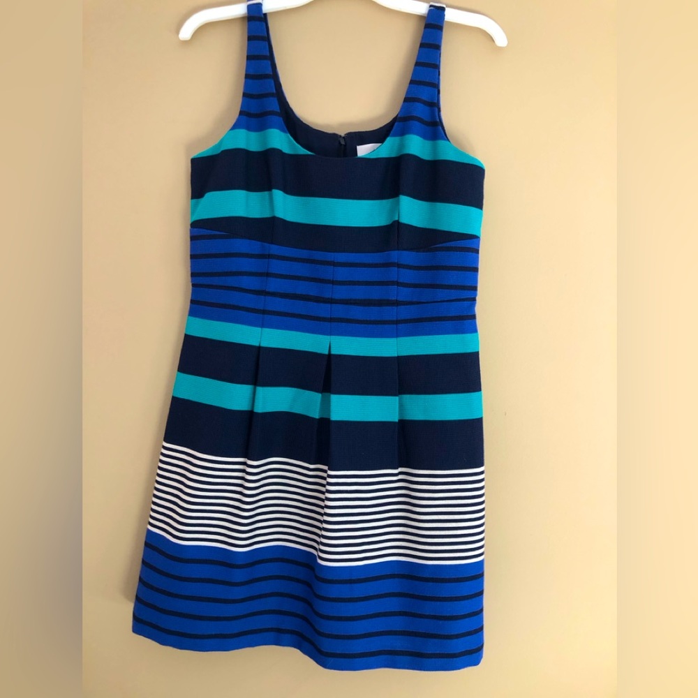 Loft Striped sleeveless dress